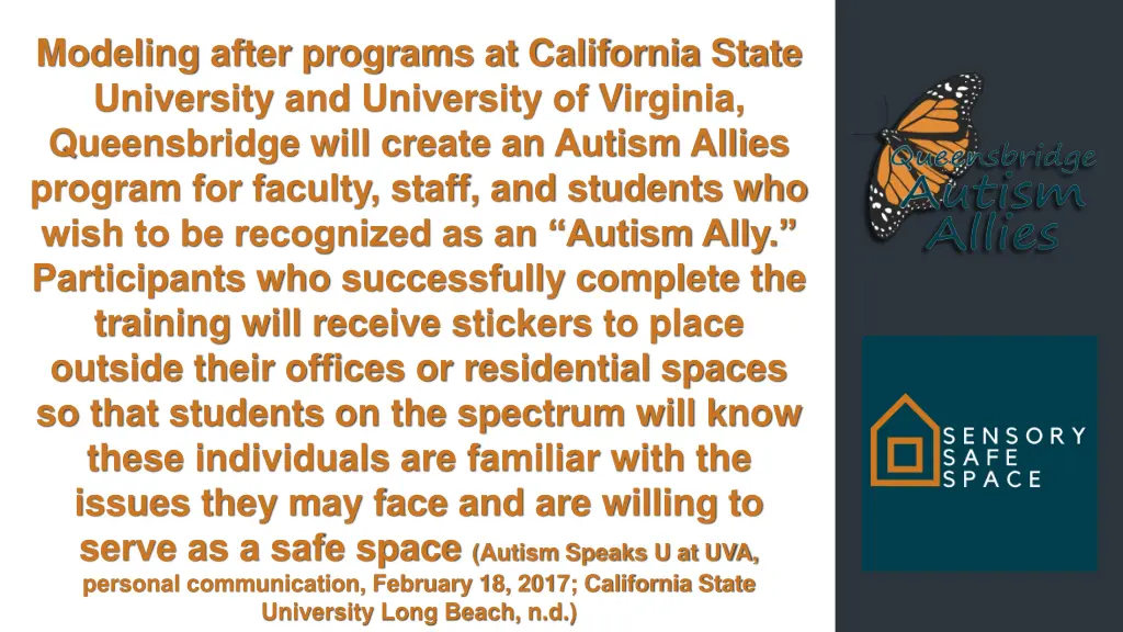 modeling after programs at california state