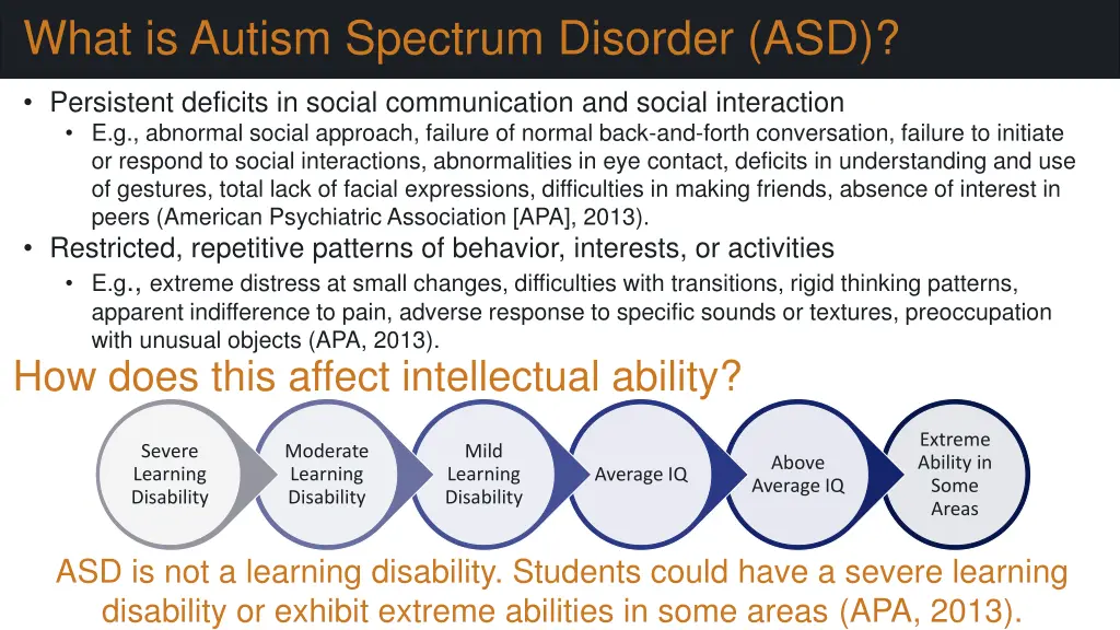 what is autism spectrum disorder asd