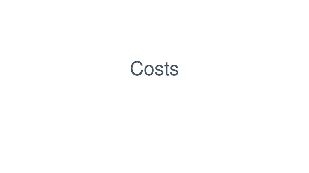 costs