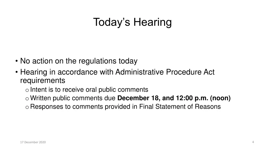 today s hearing