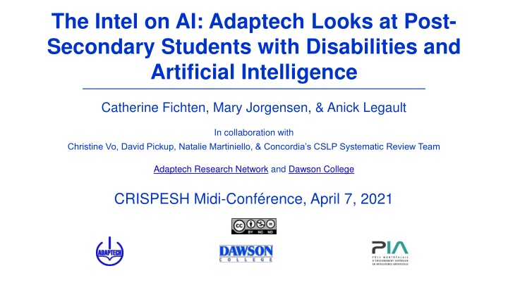 the intel on ai adaptech looks at post secondary