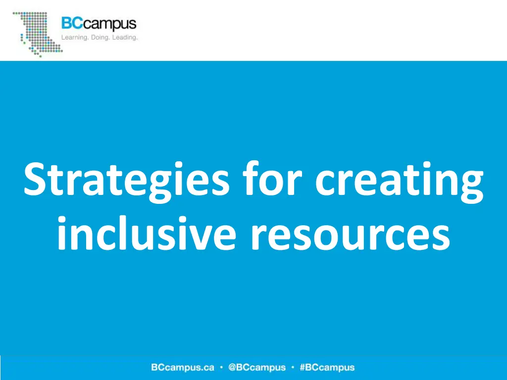 strategies for creating inclusive resources