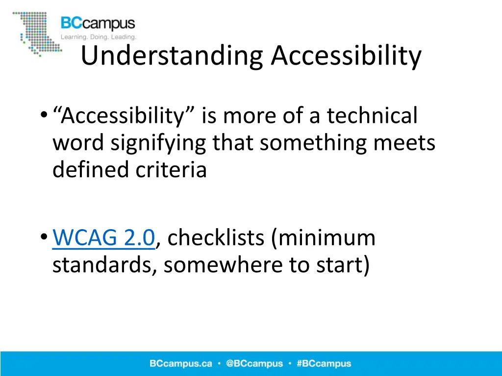 understanding accessibility