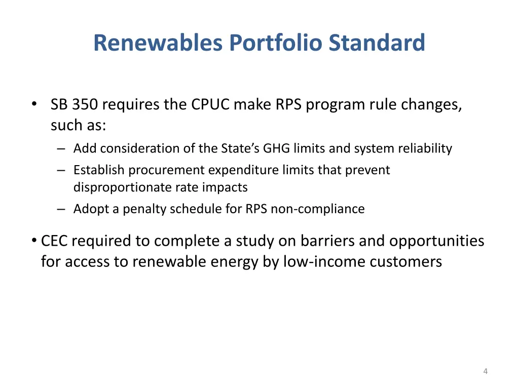 renewables portfolio standard