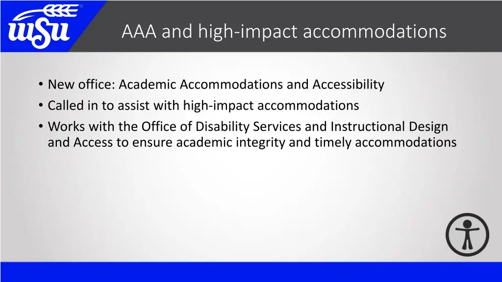 aaa and high impact accommodations