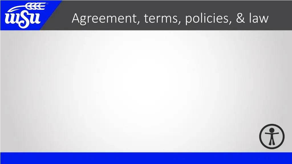 agreement terms policies law
