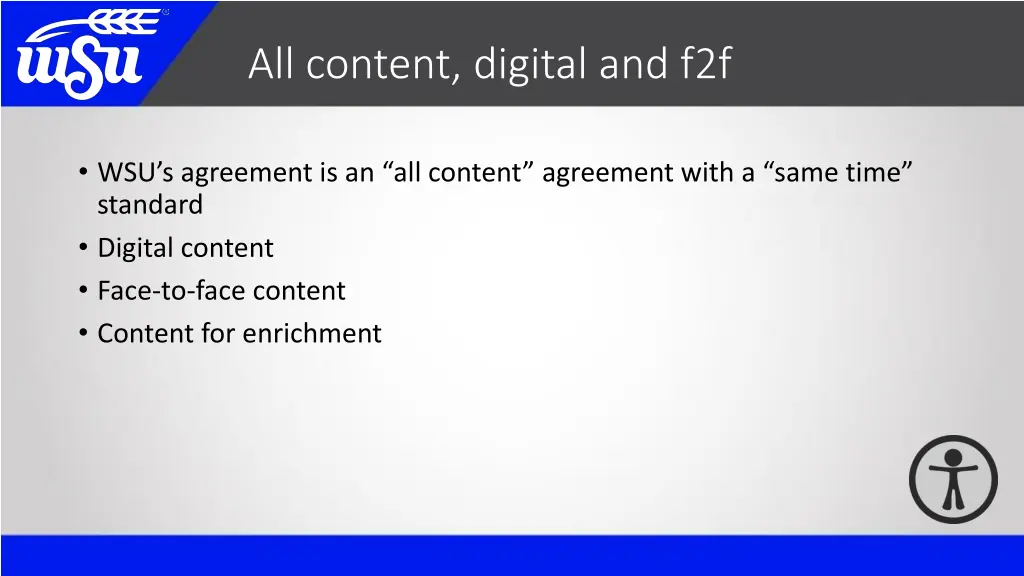 all content digital and f2f