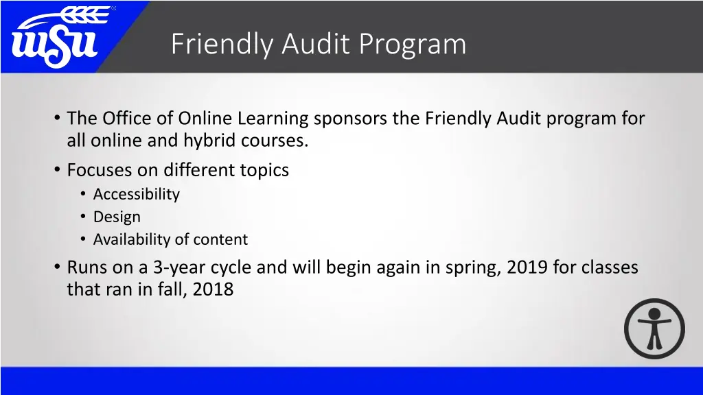friendly audit program