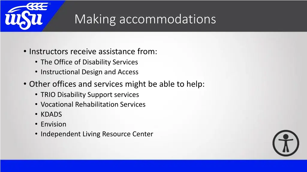 making accommodations