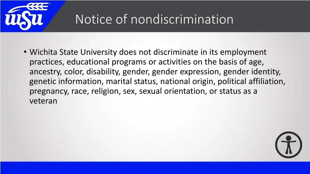 notice of nondiscrimination