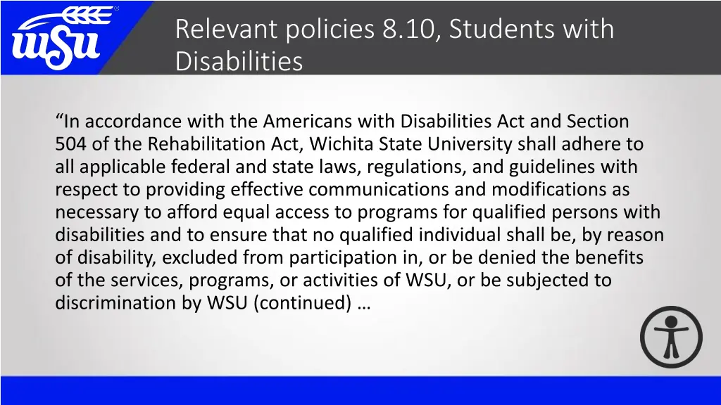 relevant policies 8 10 students with disabilities