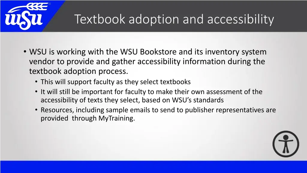 textbook adoption and accessibility