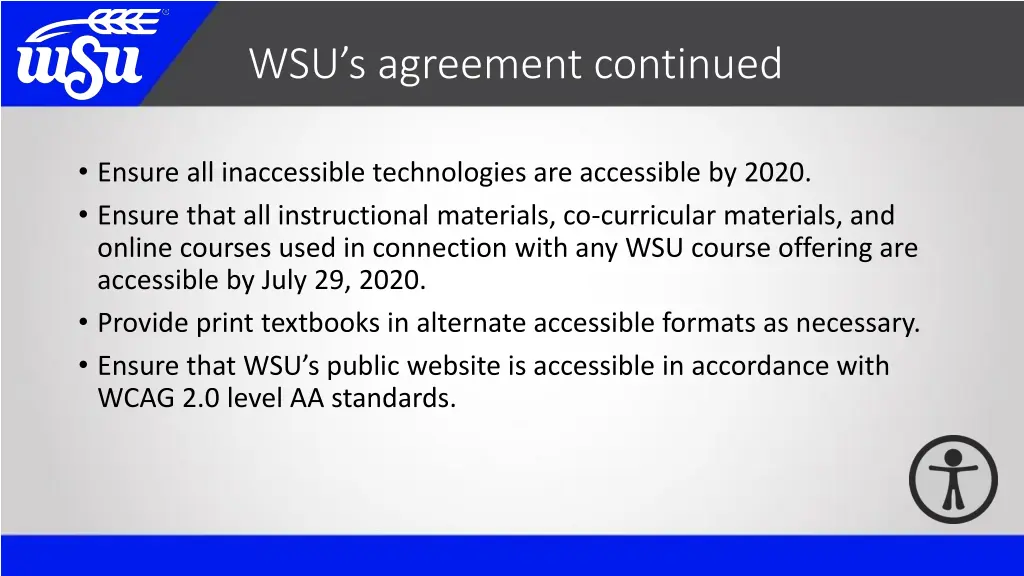 wsu s agreement continued
