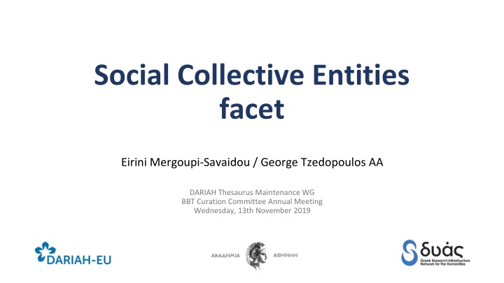 social collective entities facet