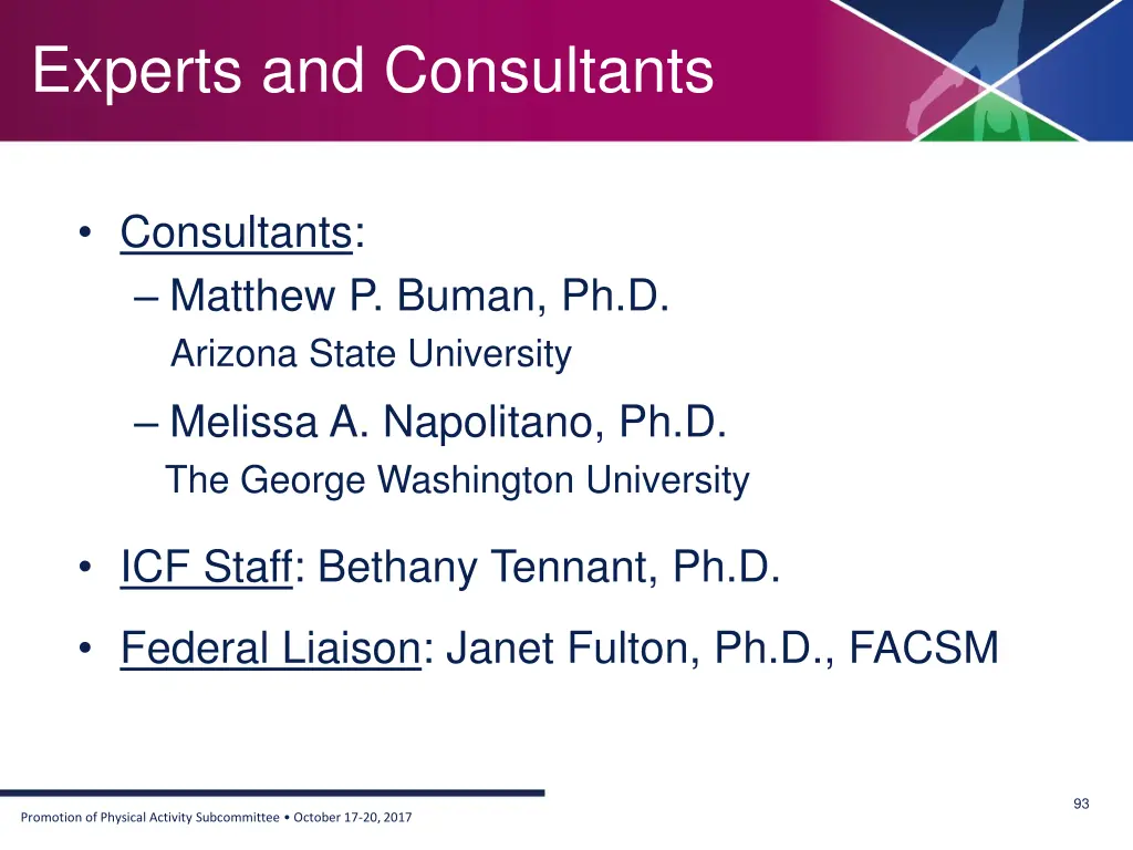 experts and consultants