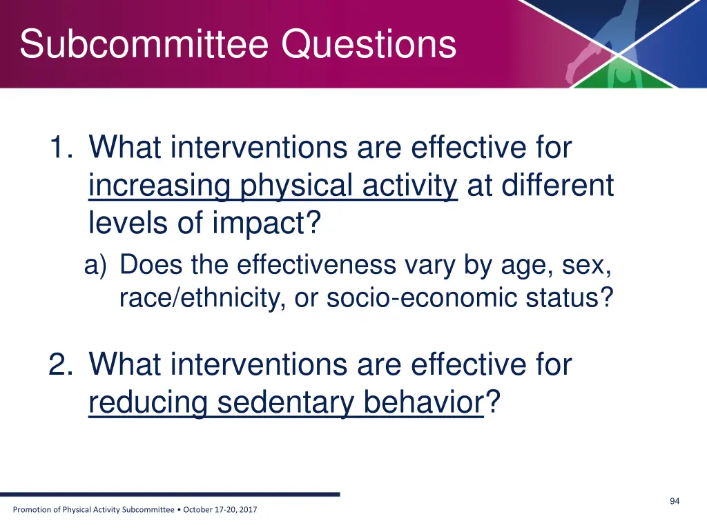 subcommittee questions