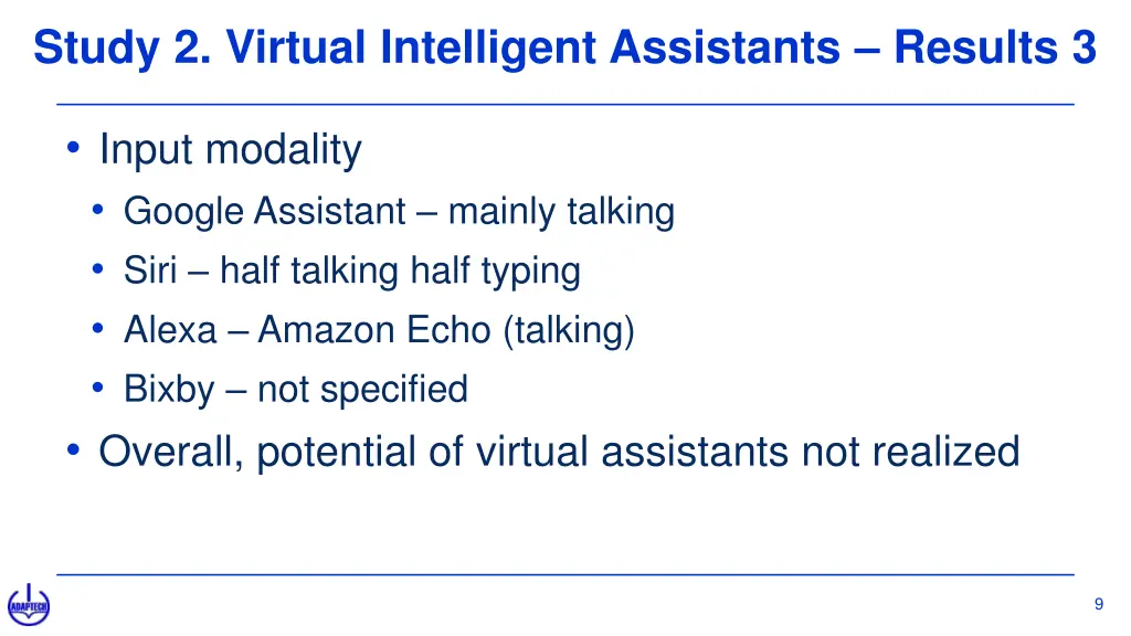 study 2 virtual intelligent assistants results 3