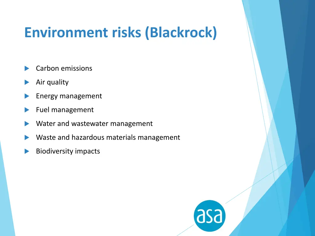 environment risks blackrock