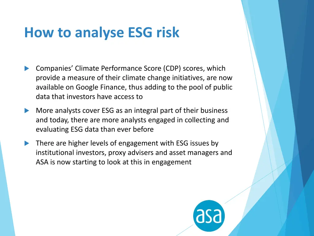 how to analyse esg risk