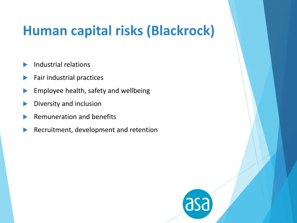 human capital risks blackrock
