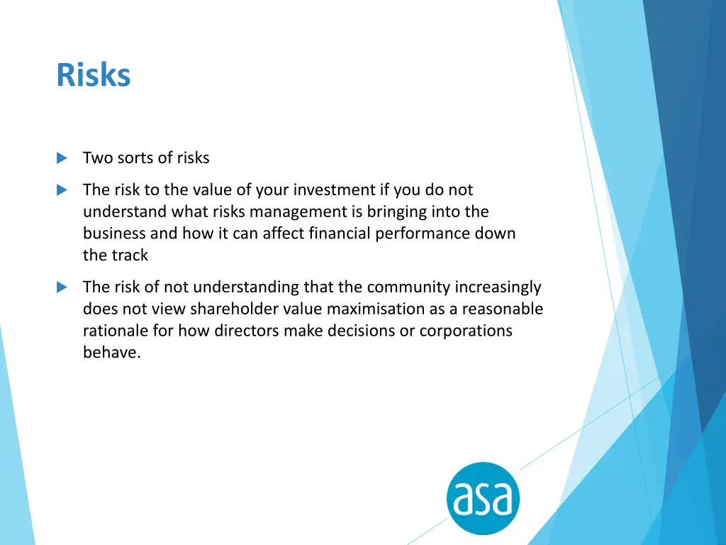 risks
