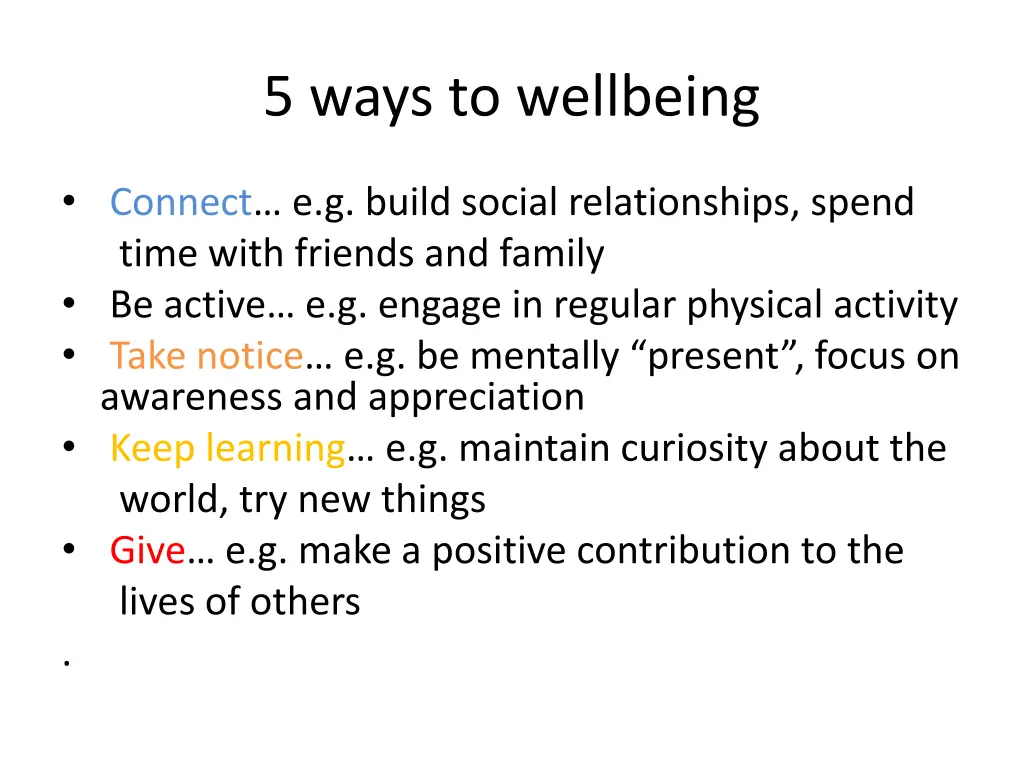 5 ways to wellbeing 1
