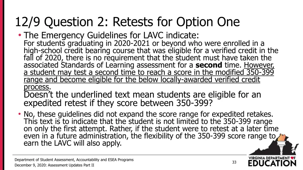 12 9 question 2 retests for option