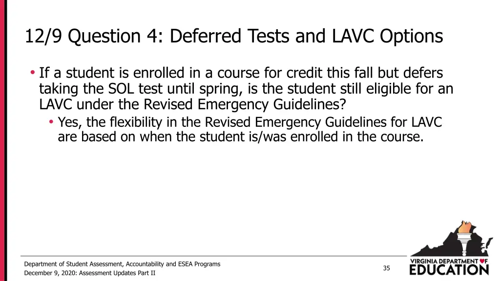 12 9 question 4 deferred tests and lavc options