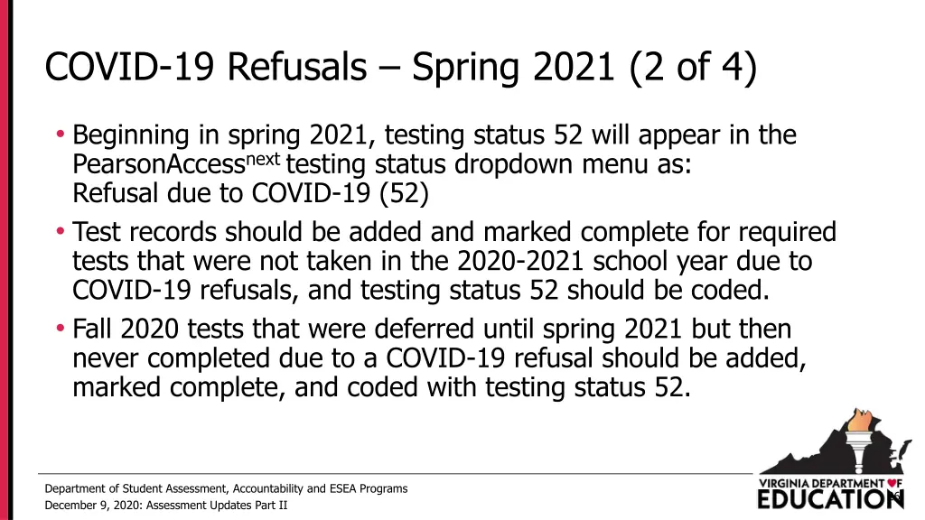 covid 19 refusals spring 2021 2 of 4