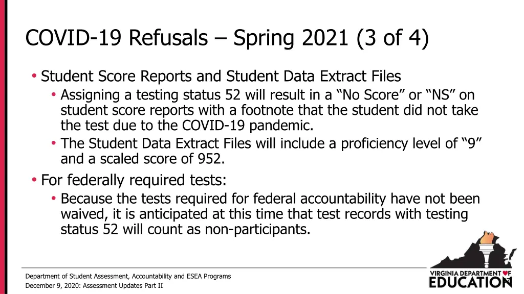 covid 19 refusals spring 2021 3 of 4