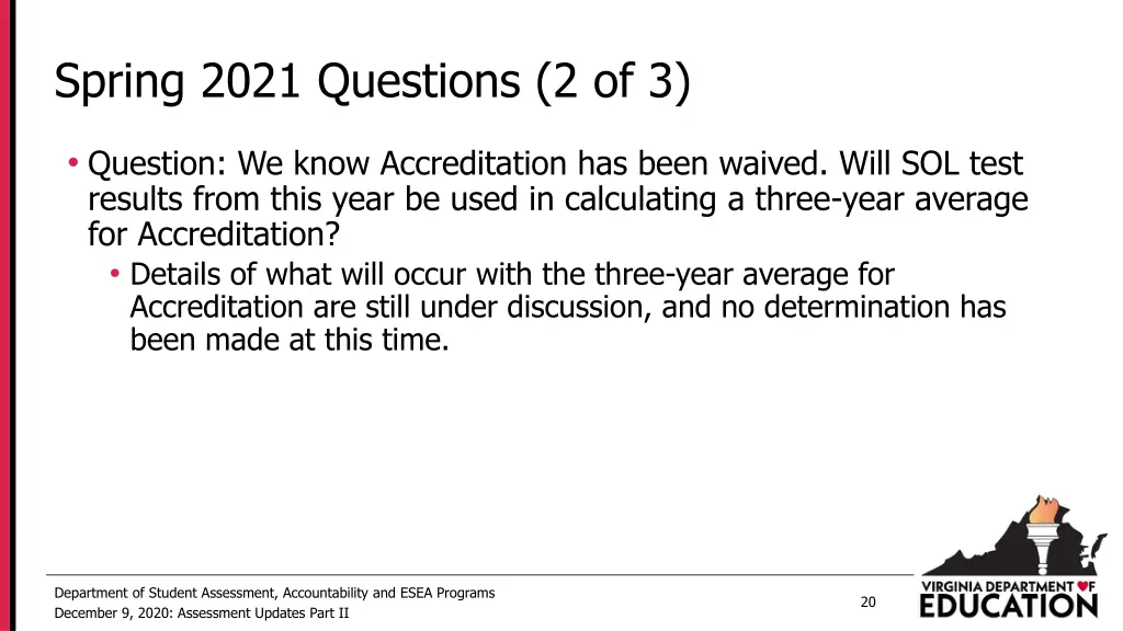 spring 2021 questions 2 of 3