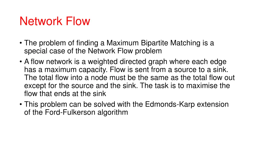 network flow