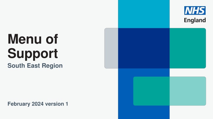menu of support south east region