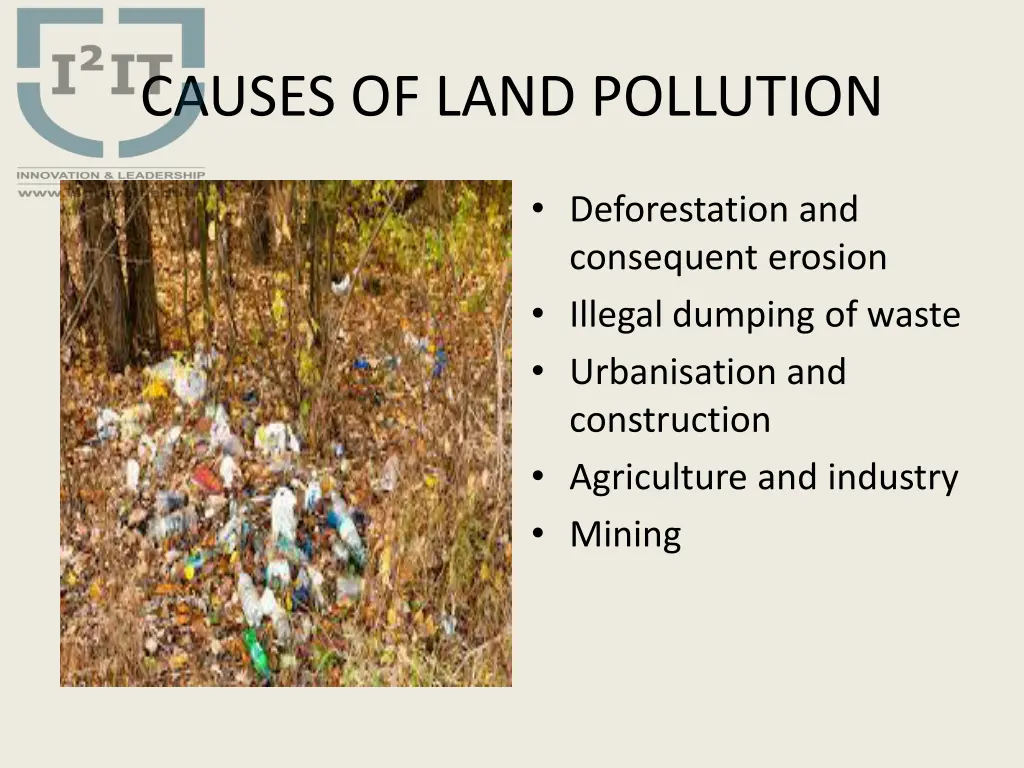 causes of land pollution