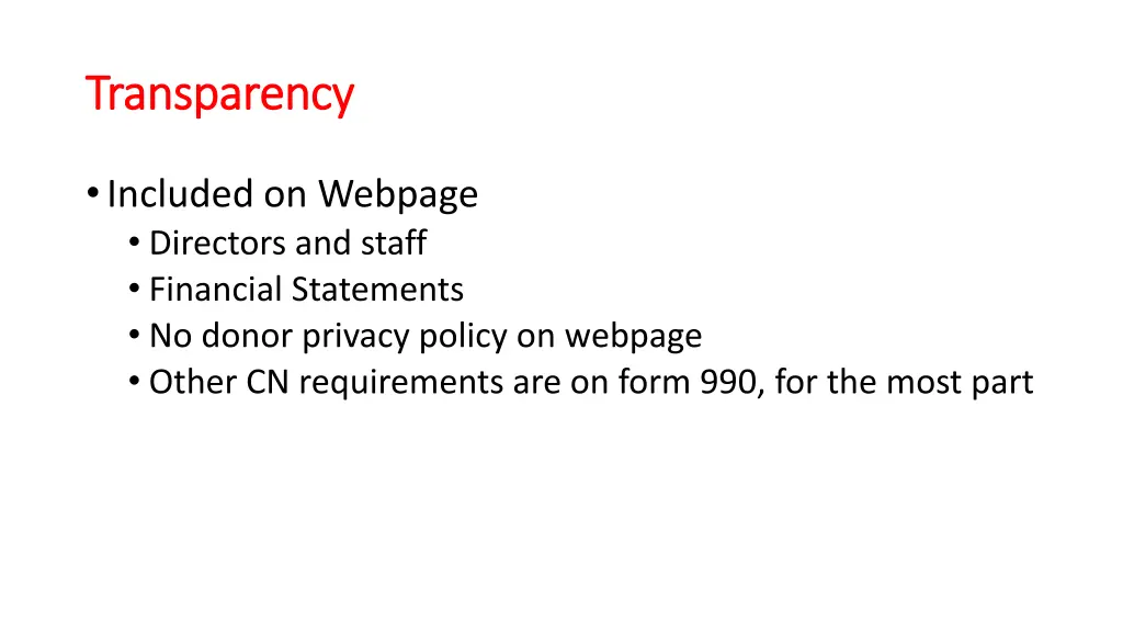 transparency transparency