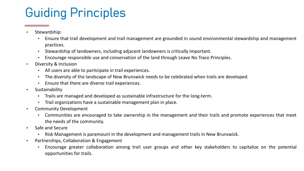 guiding principles guiding principles