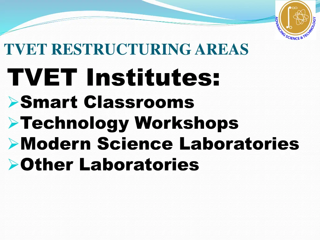 tvet restructuring areas tvet institutes smart