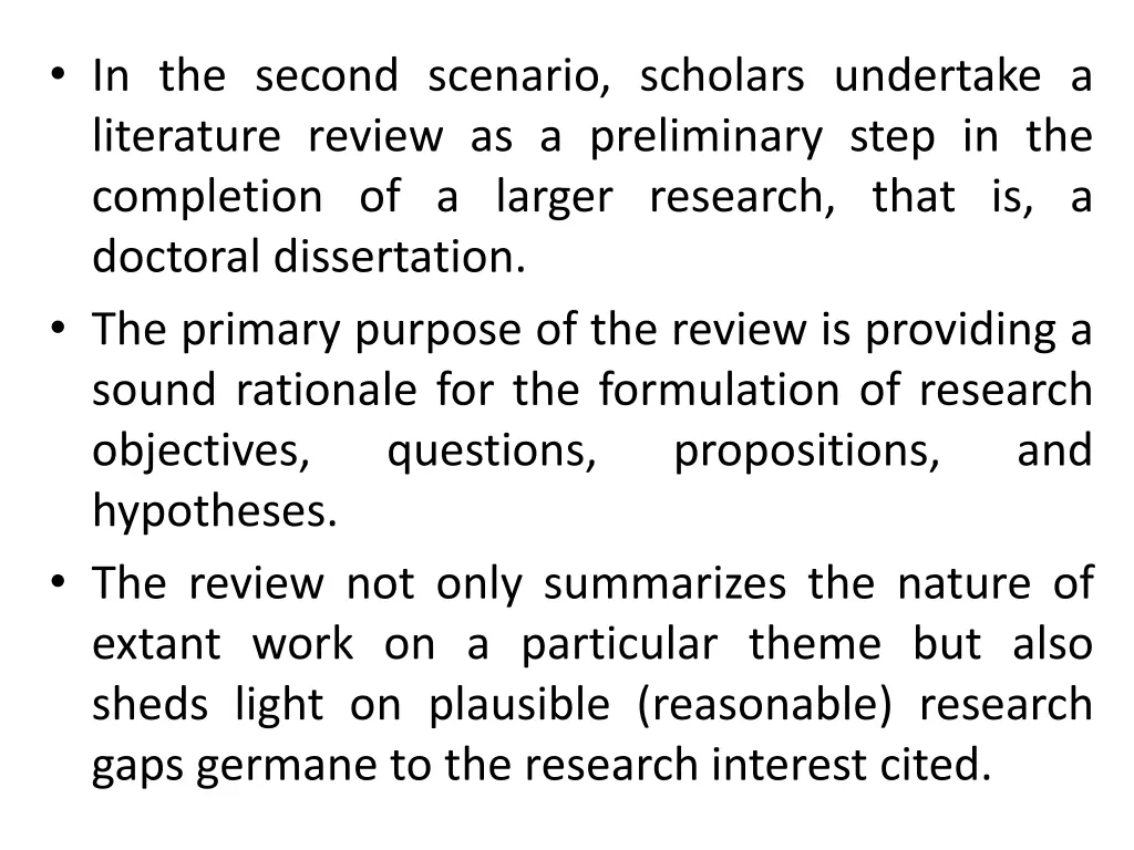 in the second scenario scholars undertake