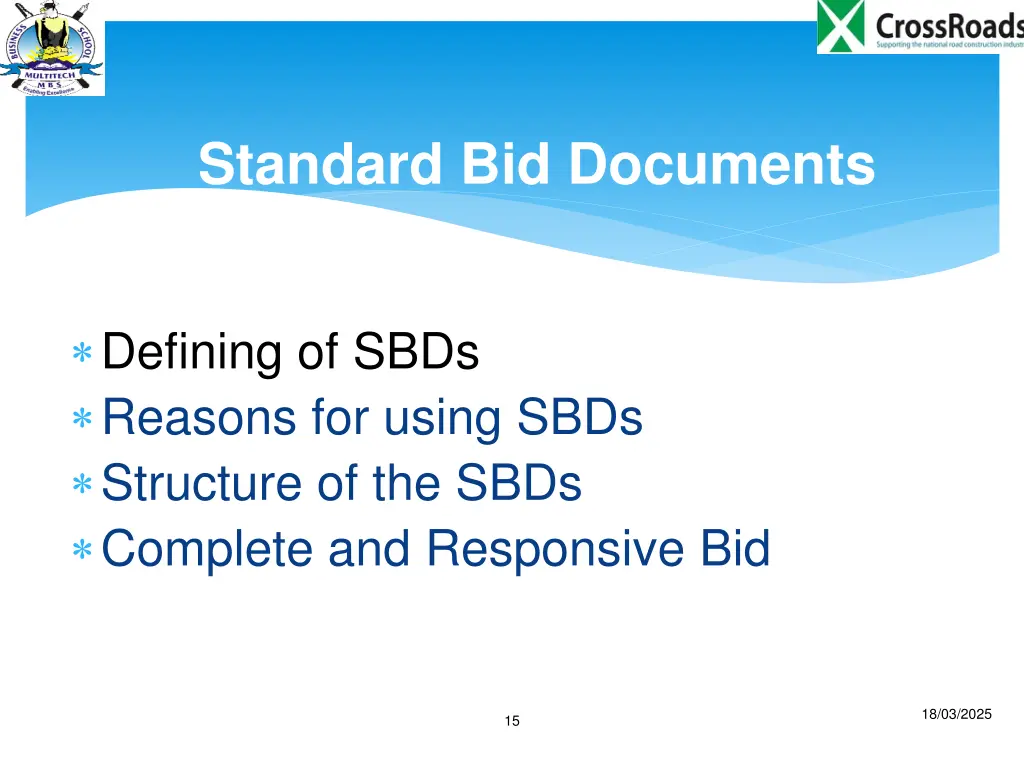 standard bid documents
