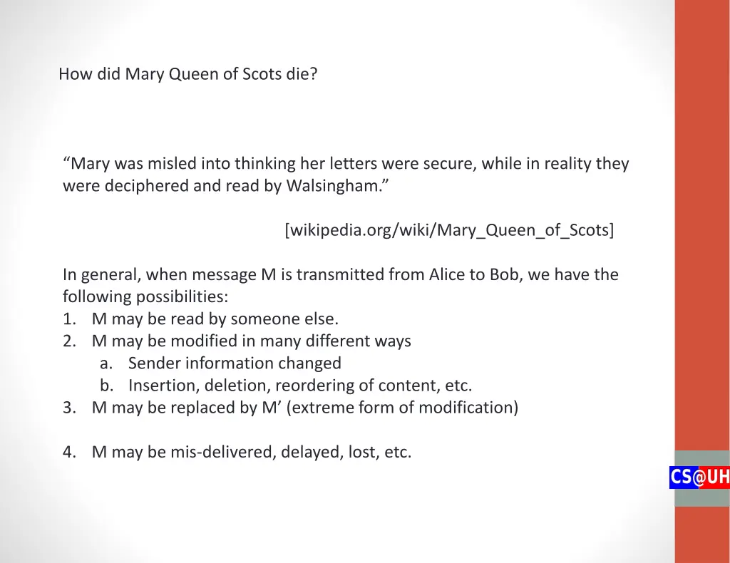 how did mary queen of scots die