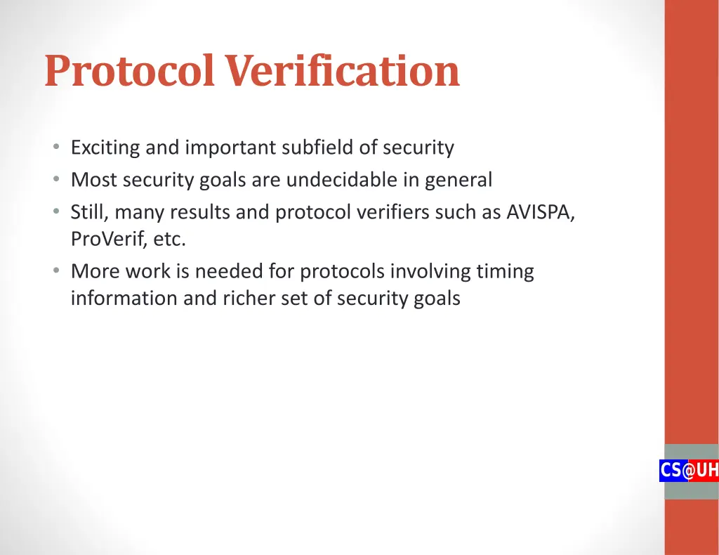 protocol verification