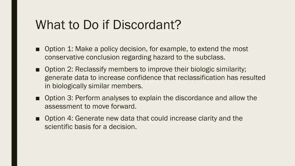 what to do if discordant