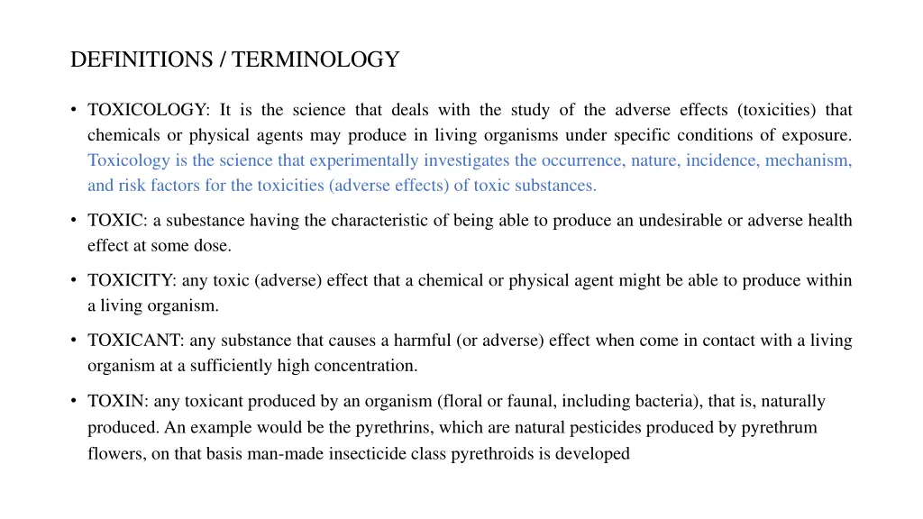 definitions terminology