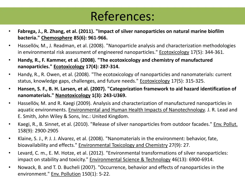 references