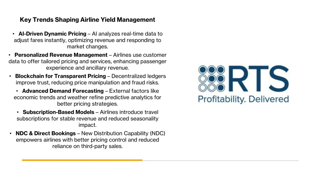 key trends shaping airline yield management
