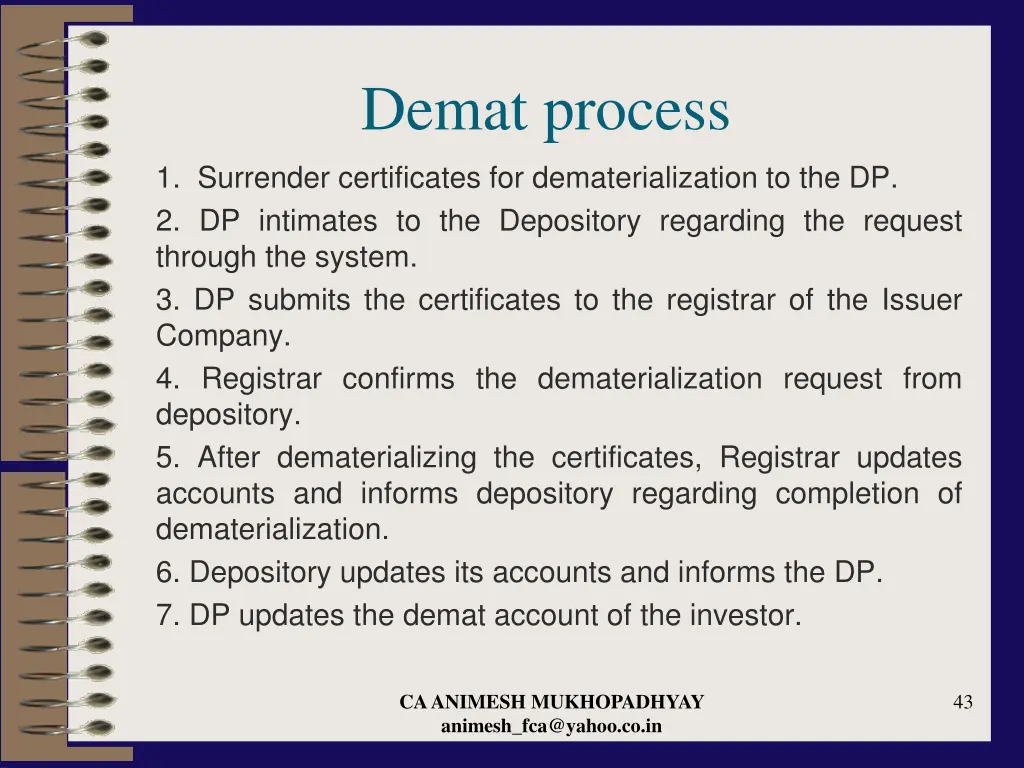demat process 1