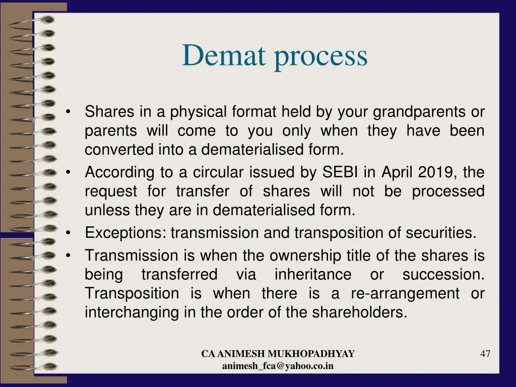 demat process 5