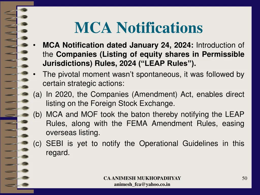 mca notifications 1