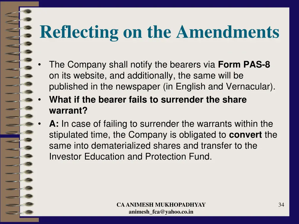 reflecting on the amendments 13