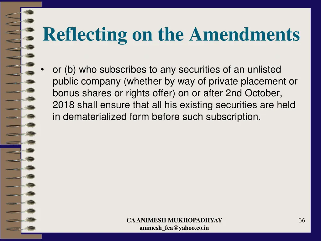 reflecting on the amendments 15